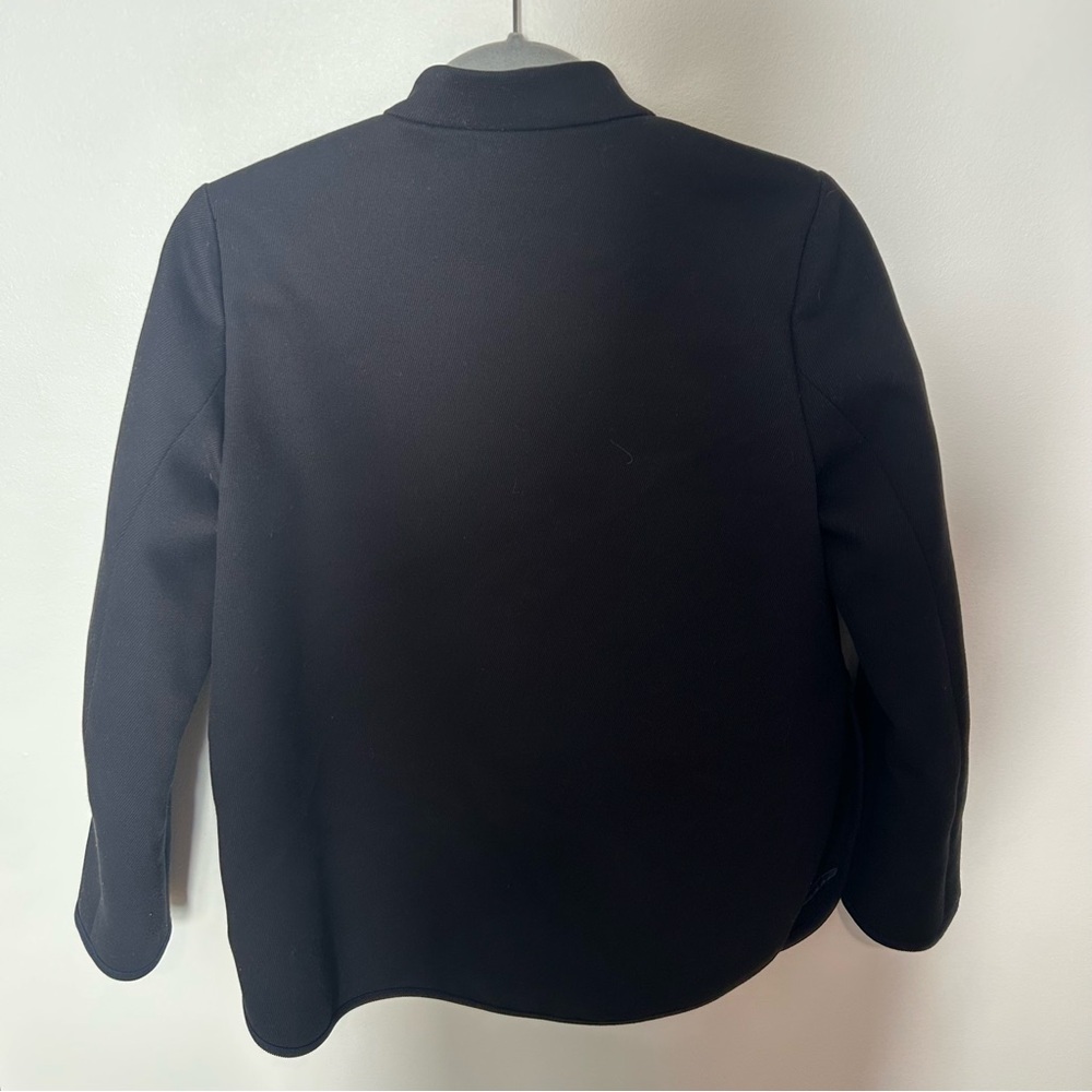 J Crew Tipped Twill Jacket in Black Navy Size 6 - Picture 6 of 7
